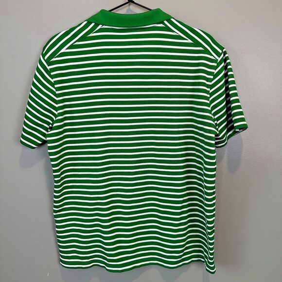 Nike Dri-Fit Oregon Ducks Green Stripe Polo Womens Medium - Picture 3 of 4